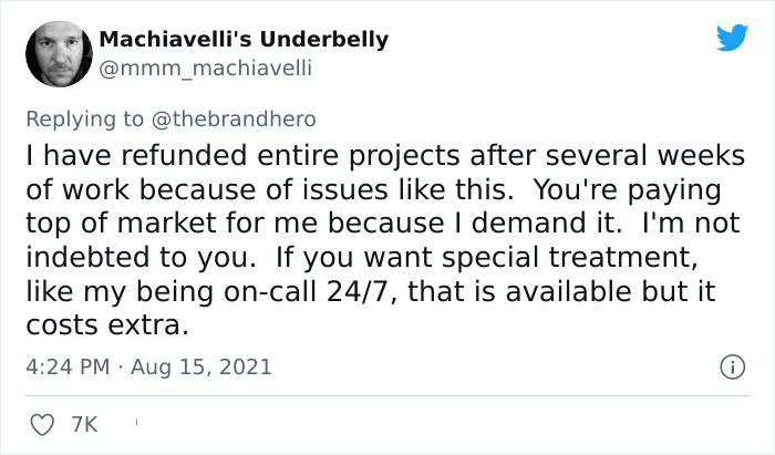 Entitled Customer Thinks They Deserve Special Treatment, Web Designer Gives Them A Refund And Fires Them As A Client Instead Entitled Customer Thinks They Deserve Special Treatment, Web Designer Gives Them A Refund And Fires Them As A Client Instead