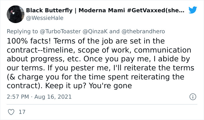 Entitled Customer Thinks They Deserve Special Treatment, Web Designer Gives Them A Refund And Fires Them As A Client Instead Entitled Customer Thinks They Deserve Special Treatment, Web Designer Gives Them A Refund And Fires Them As A Client Instead