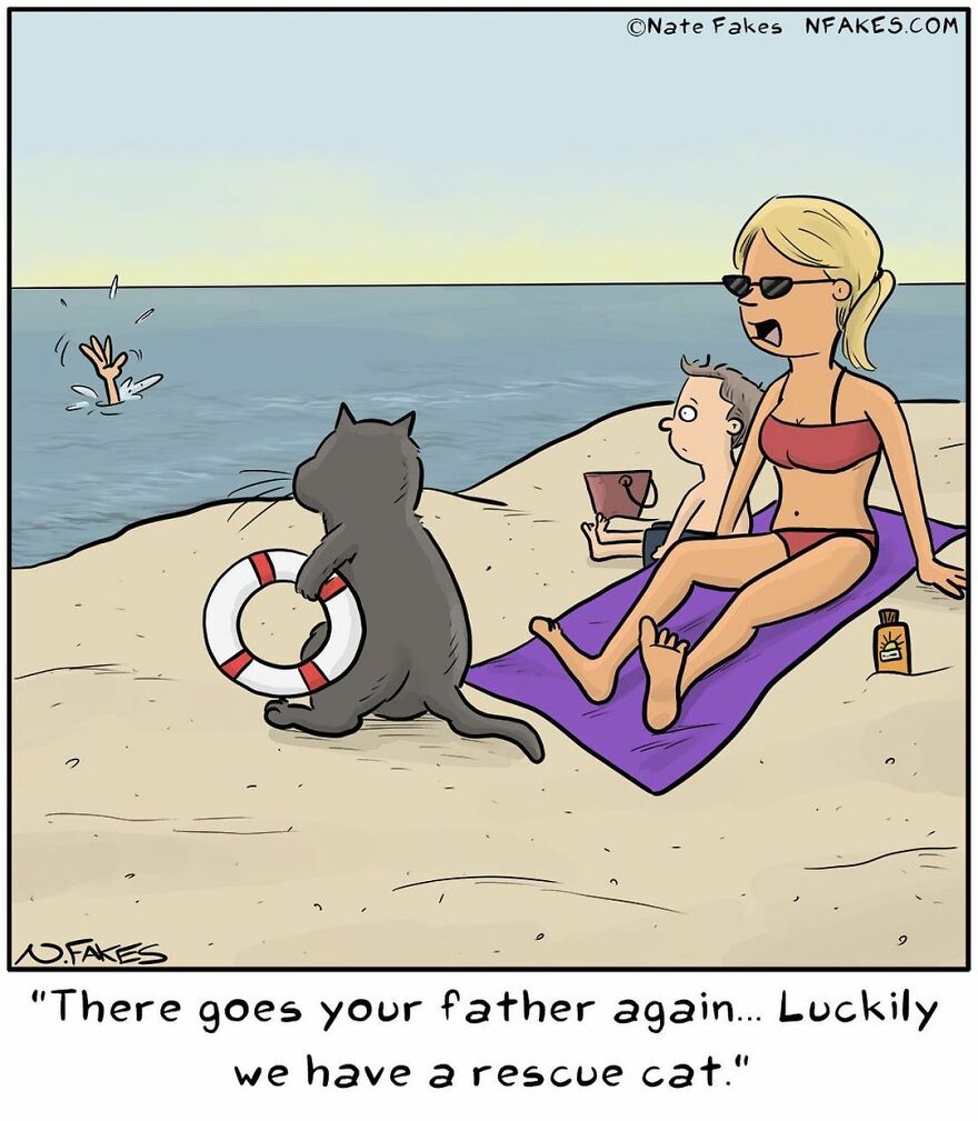 151 New Hilarious Single-Panel Comics By Nate Fakes