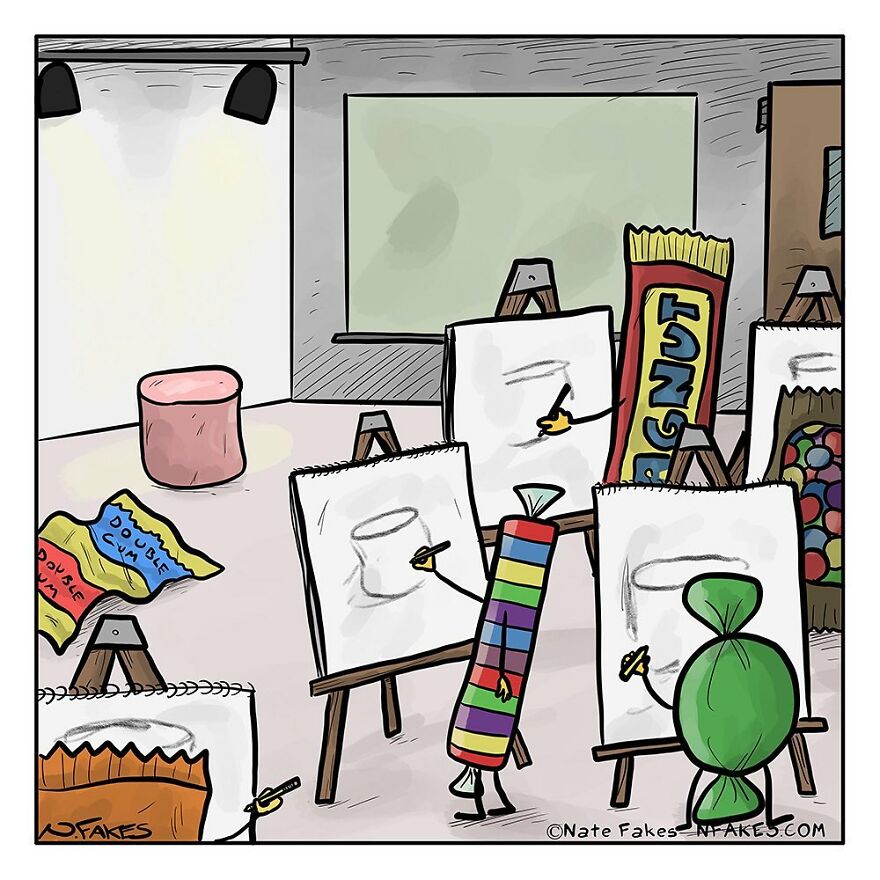 151 New Hilarious Single-Panel Comics By Nate Fakes