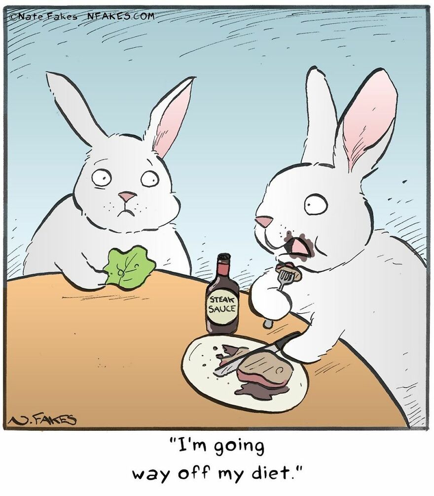 151 New Hilarious Single-Panel Comics By Nate Fakes