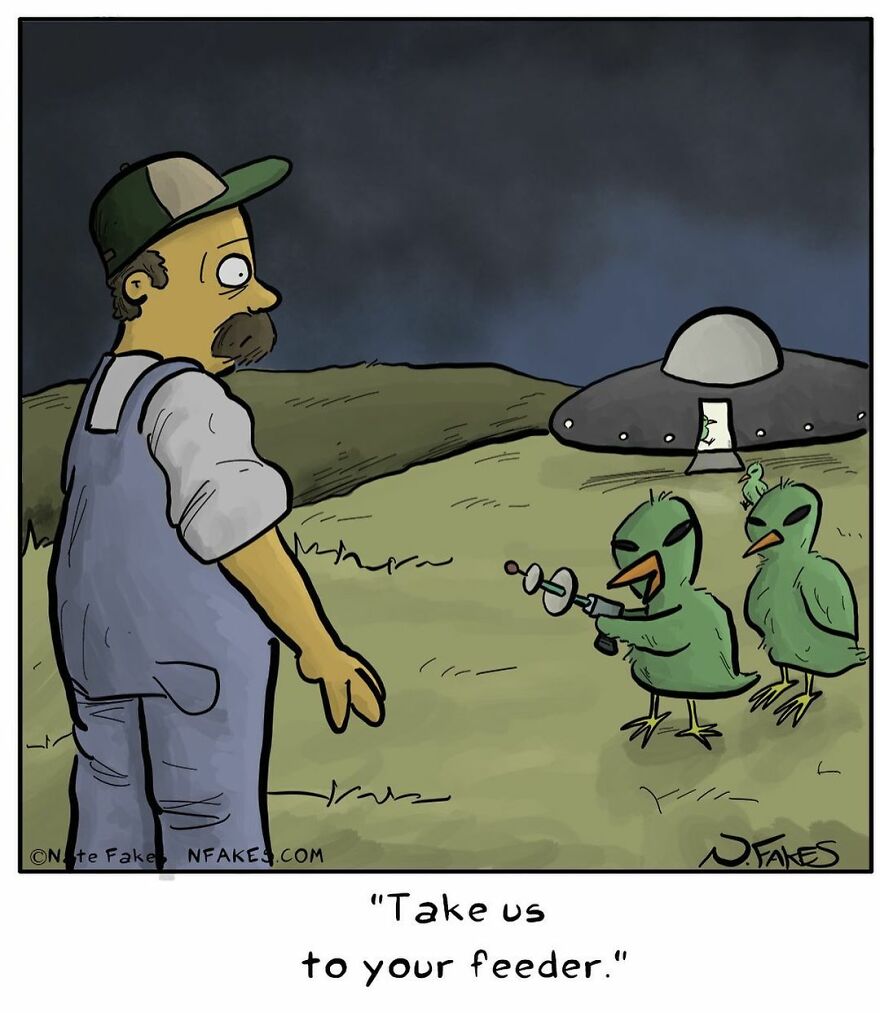 151 New Hilarious Single-Panel Comics By Nate Fakes