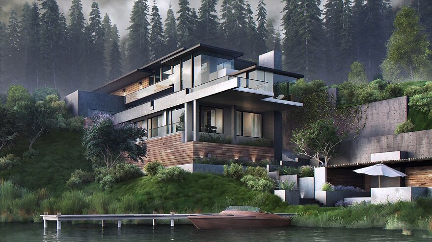 30 Stunning Modern Home Exterior Designs That Have Awesome Facades , Dream Houses 30 Stunning Modern Home Exterior Designs That Have Awesome Facades , Dream Houses