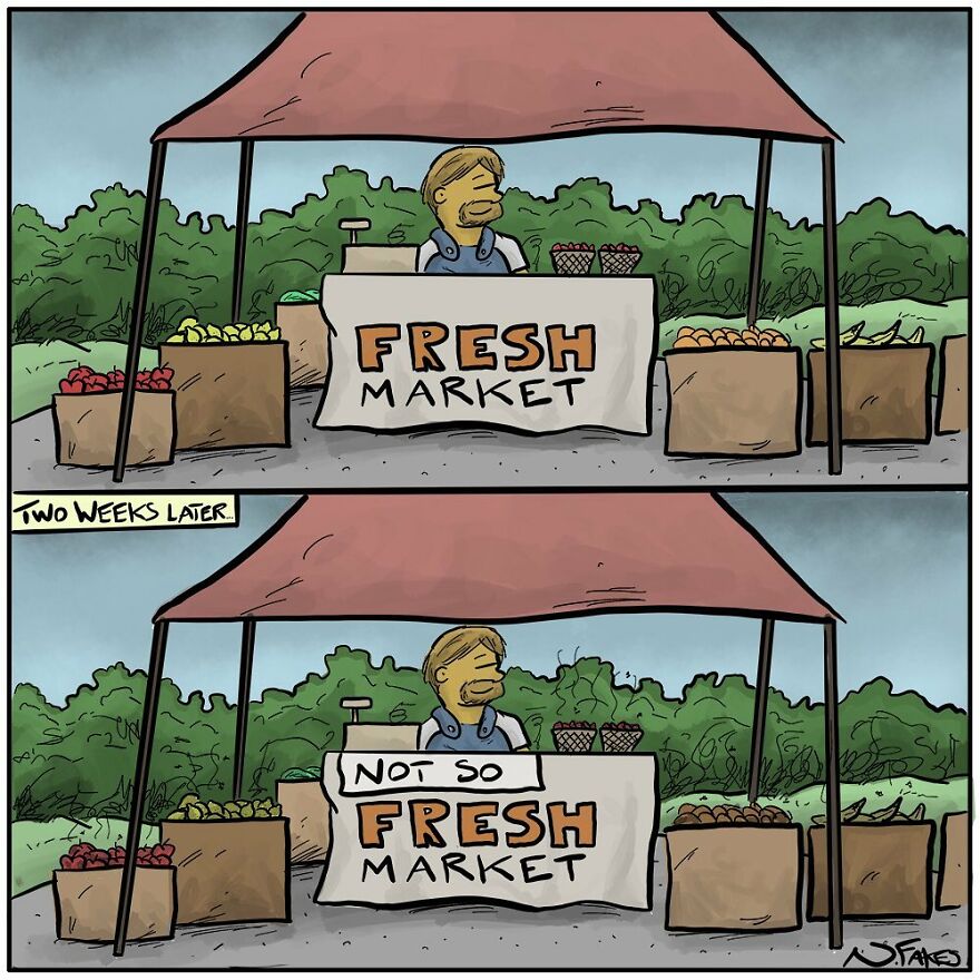 151 New Hilarious Single-Panel Comics By Nate Fakes