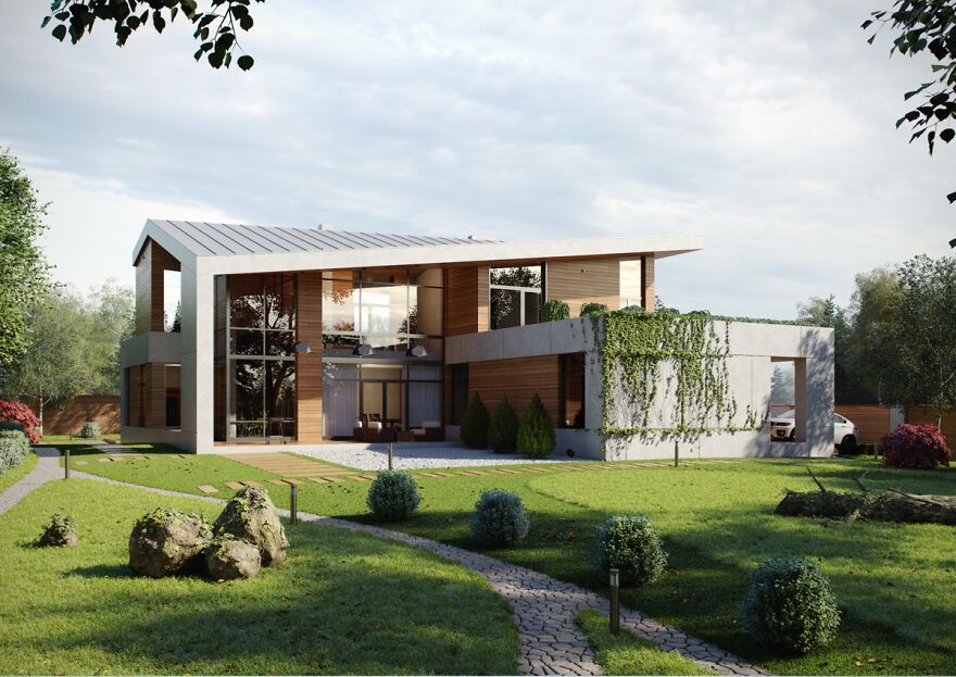 30 Stunning Modern Home Exterior Designs That Have Awesome Facades , Dream Houses 30 Stunning Modern Home Exterior Designs That Have Awesome Facades , Dream Houses