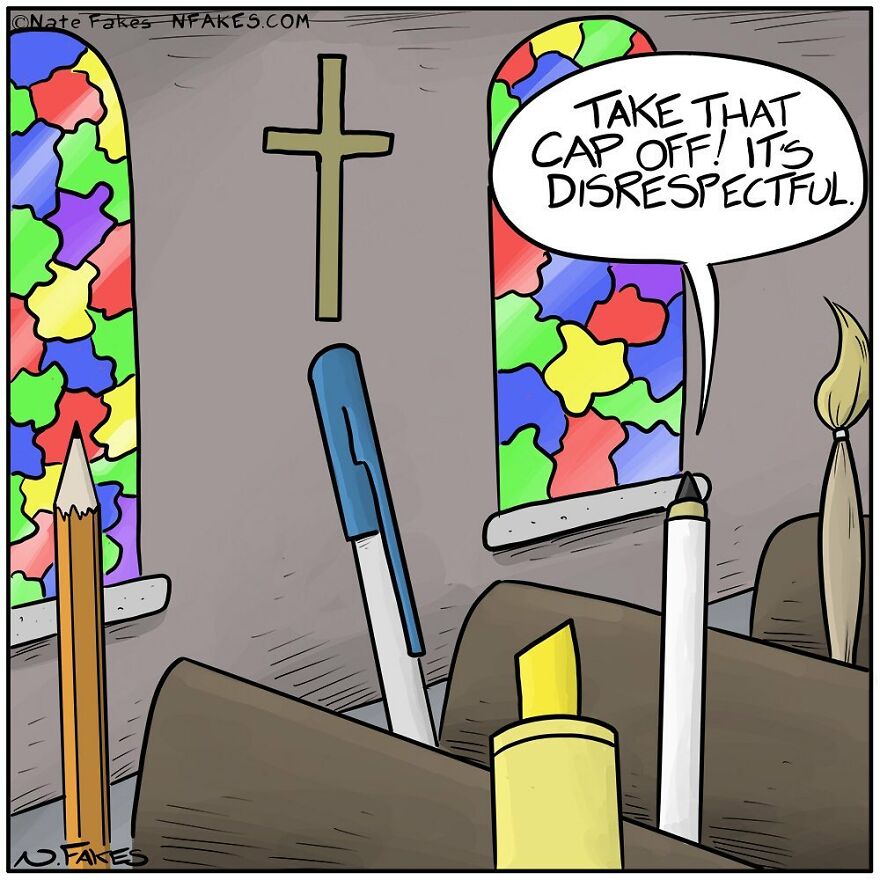 151 New Hilarious Single-Panel Comics By Nate Fakes