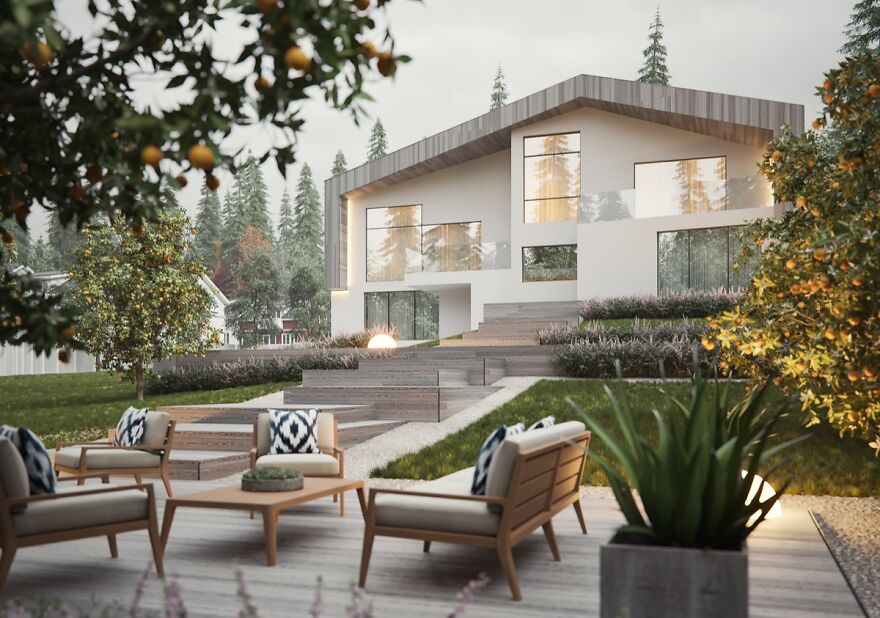 30 Stunning Modern Home Exterior Designs That Have Awesome Facades , Dream Houses 30 Stunning Modern Home Exterior Designs That Have Awesome Facades , Dream Houses