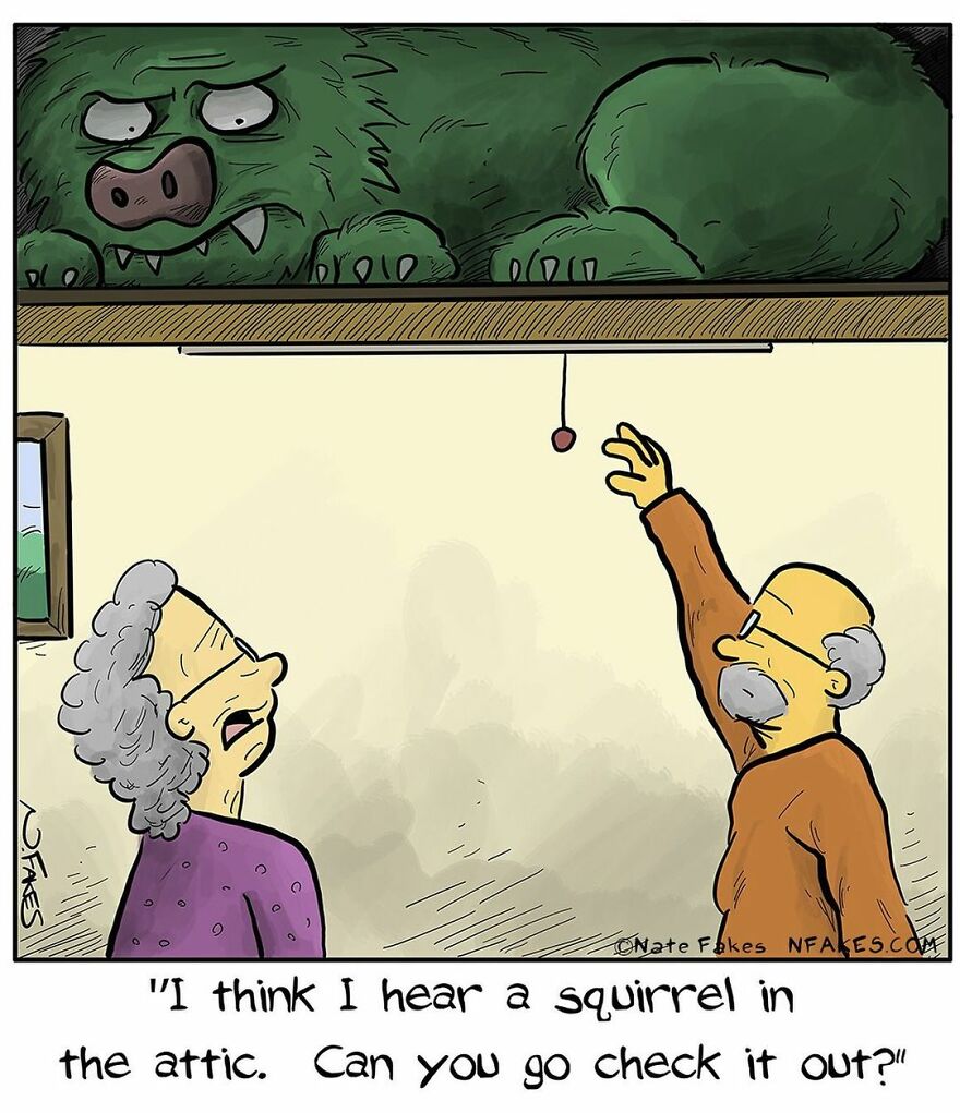 151 New Hilarious Single-Panel Comics By Nate Fakes