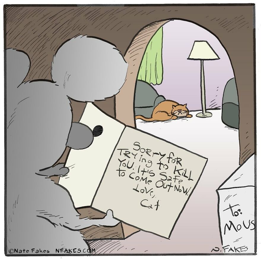 151 New Hilarious Single-Panel Comics By Nate Fakes