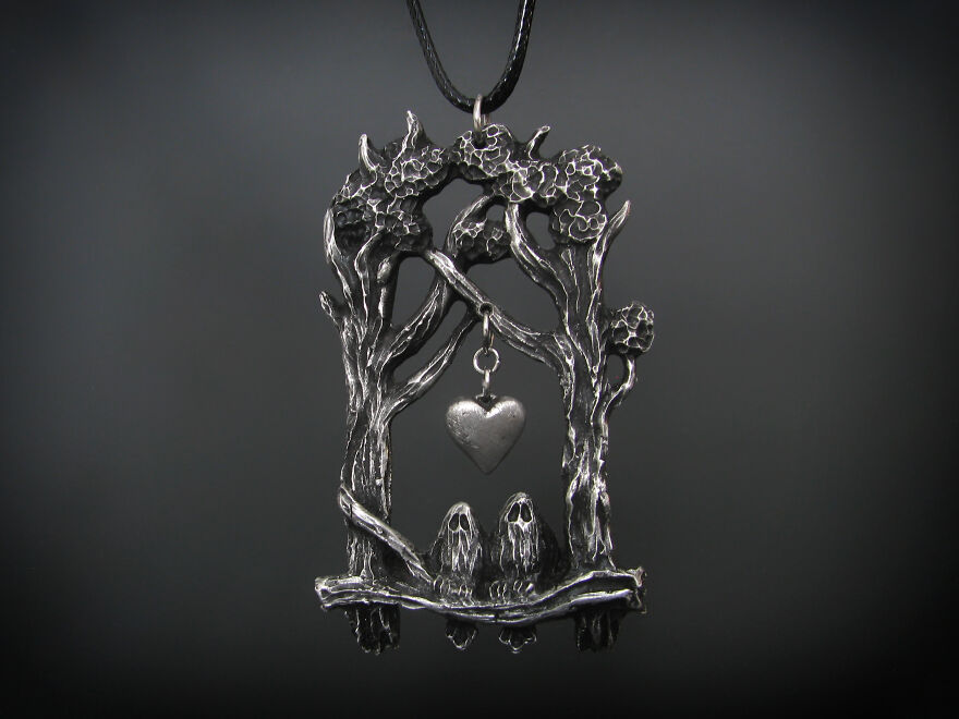 Two Clinical Psychologists Create Sombre But Kind Pewter Jewellery (36 Photo)