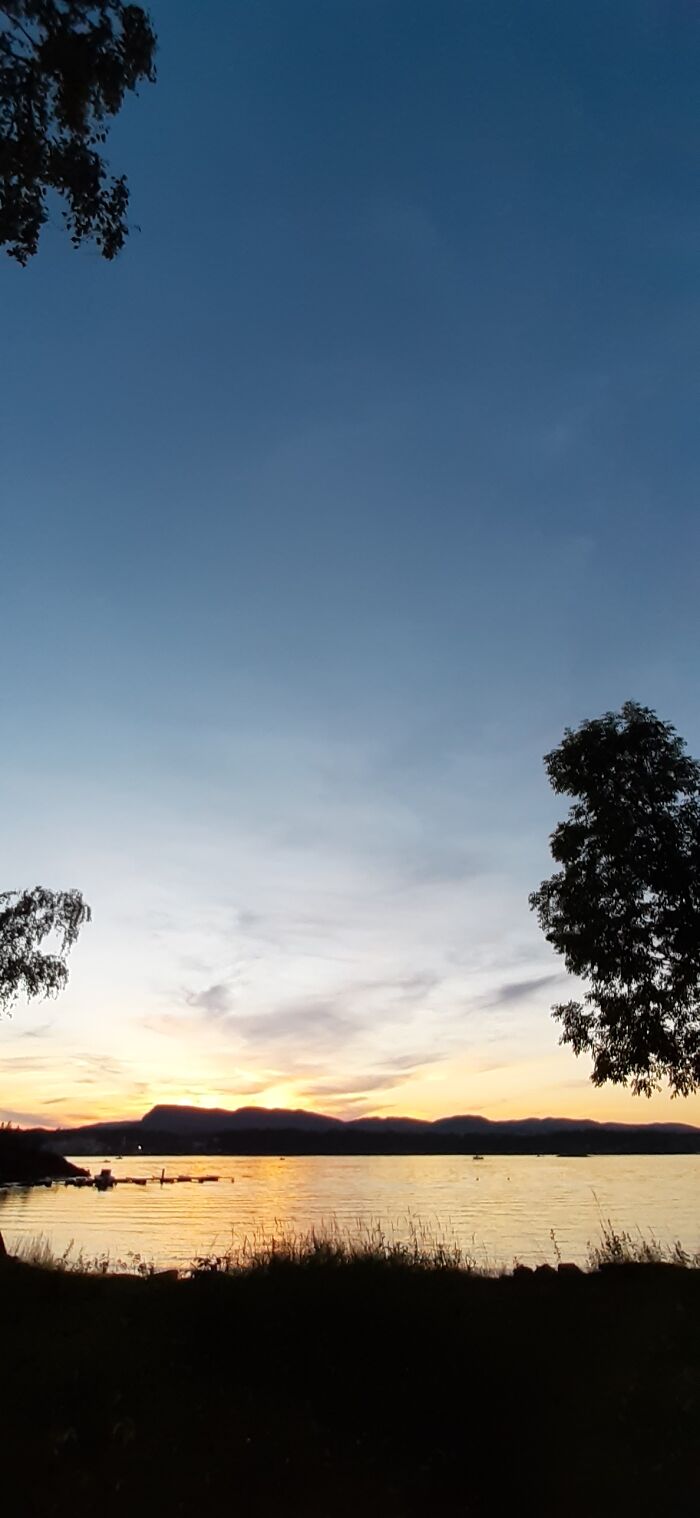 Sunset At Kjeholmen, Southwest Of Oslo