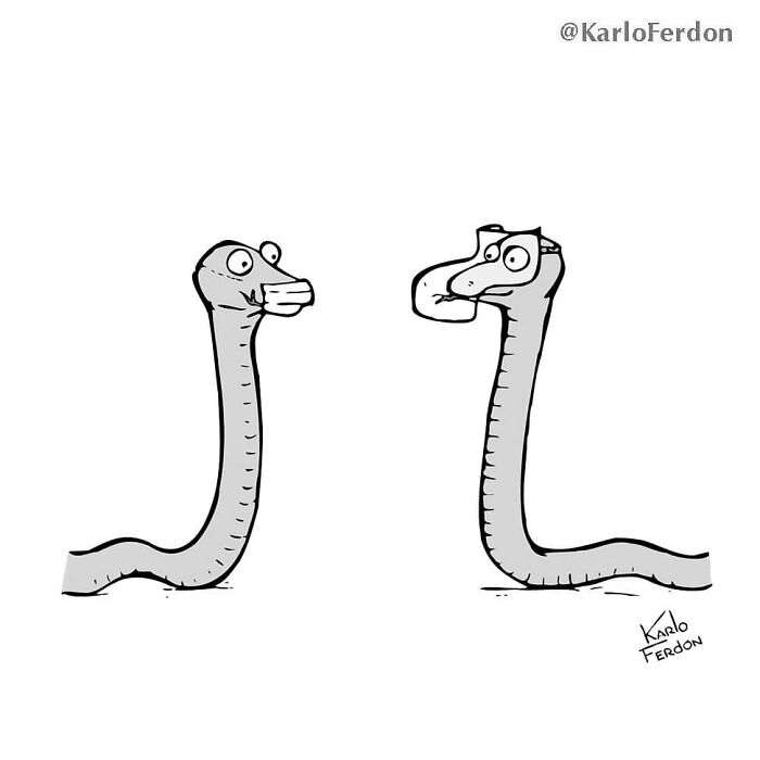 Funny Minimalist Comics Without Dialogue By Karlo Ferdon (56 New Comics)