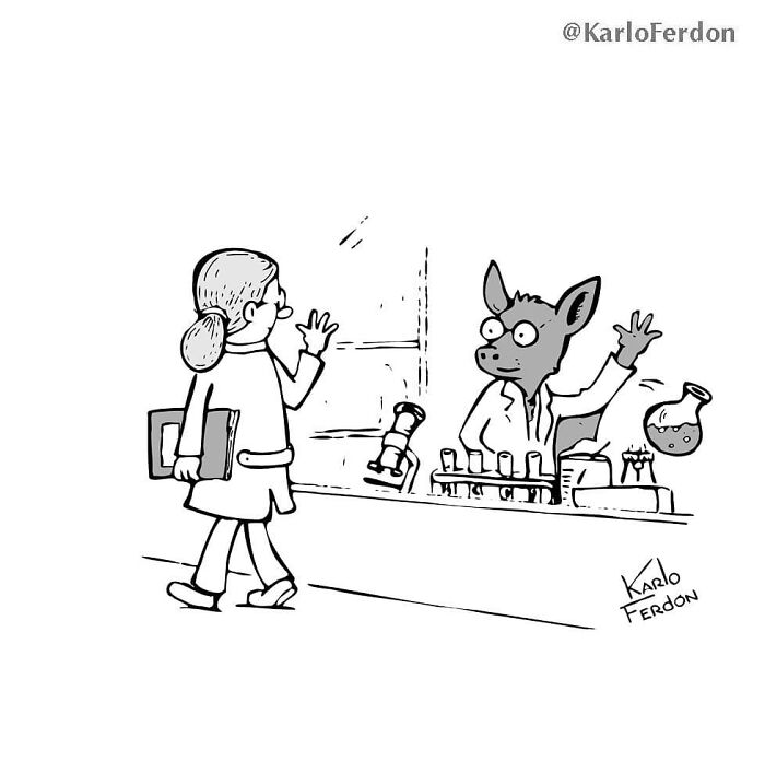 Funny Minimalist Comics Without Dialogue By Karlo Ferdon (56 New Comics)