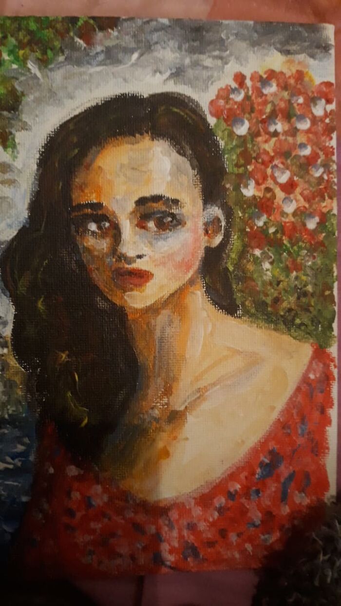 I Was Really Sad So I Decided To Engage Myself Into Some Acrylic Paint