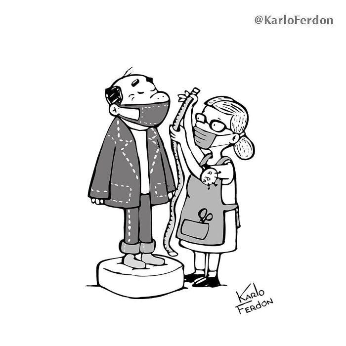 Funny Minimalist Comics Without Dialogue By Karlo Ferdon (56 New Comics)