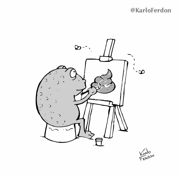 Funny Minimalist Comics Without Dialogue By Karlo Ferdon (56 New Comics)