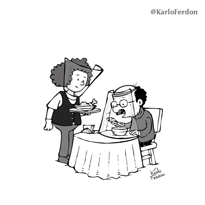 Funny Minimalist Comics Without Dialogue By Karlo Ferdon (56 New Comics)