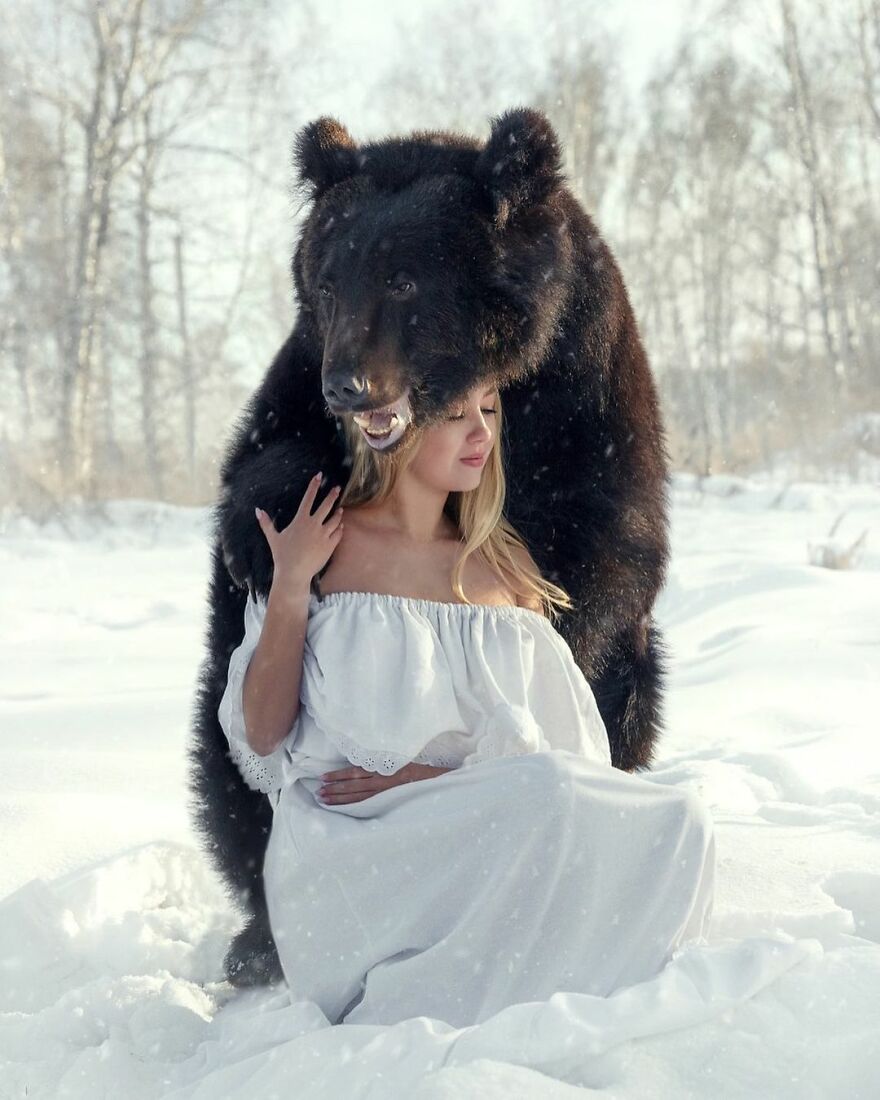Russian Woman Rescued A Bear From A Closed-Down Zoo, And They're Best Buddies Now Russian Woman Rescued A Bear From A Closed-Down Zoo, And They're Best Buddies Now
