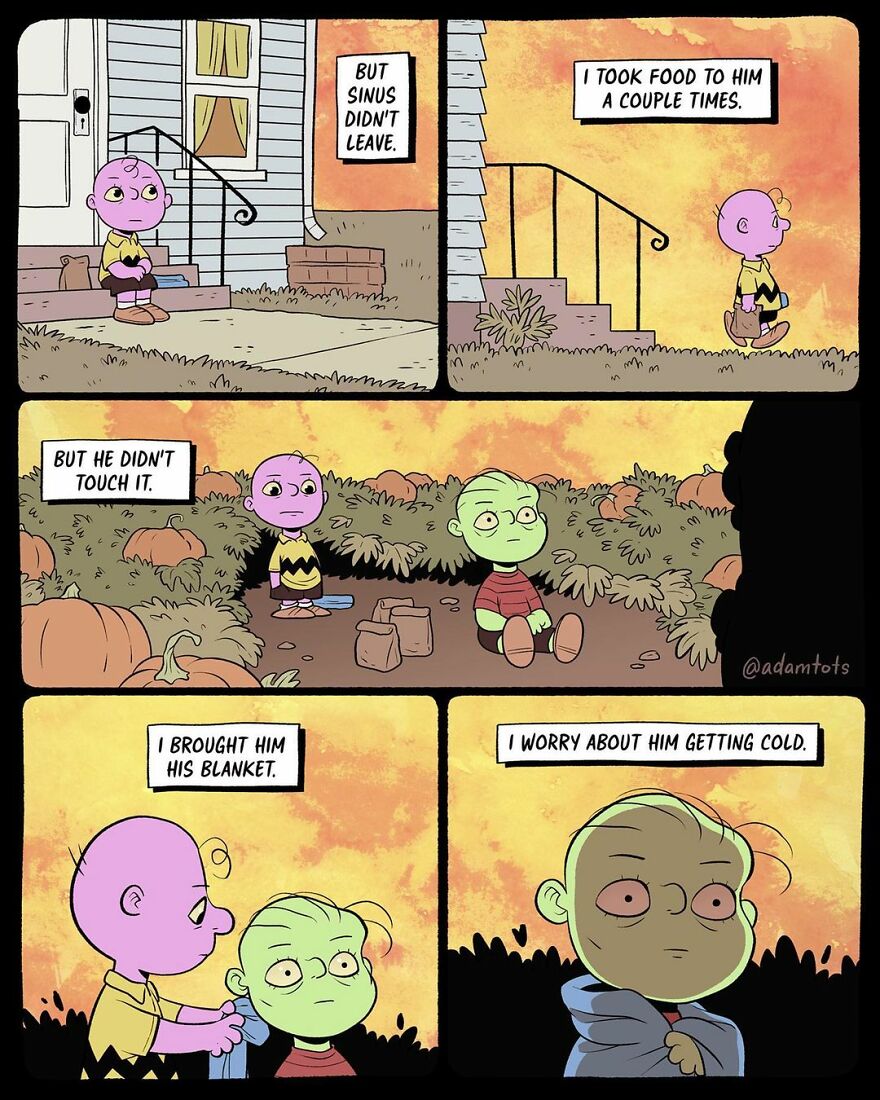 This Artist Made A Dark Webcomic About 'Gnarly Brown', And People On Instagram Are Loving It