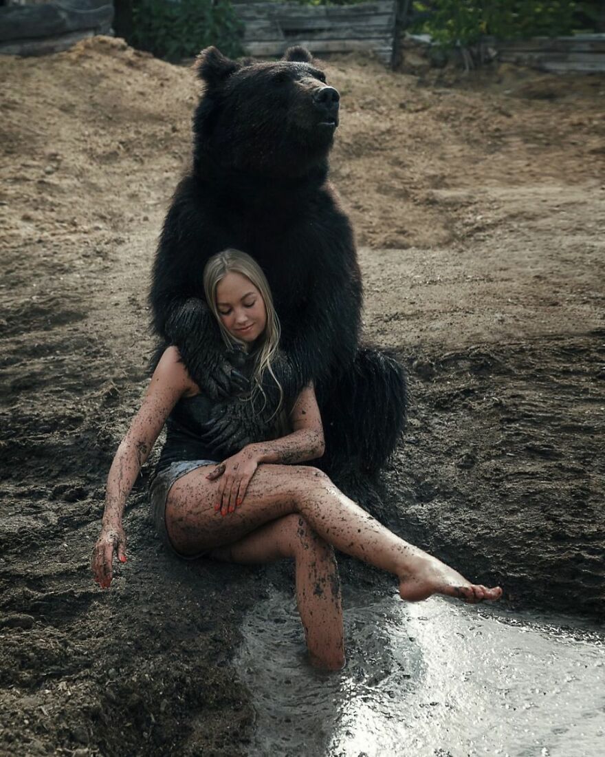 Russian Woman Rescued A Bear From A Closed-Down Zoo, And They're Best Buddies Now Russian Woman Rescued A Bear From A Closed-Down Zoo, And They're Best Buddies Now
