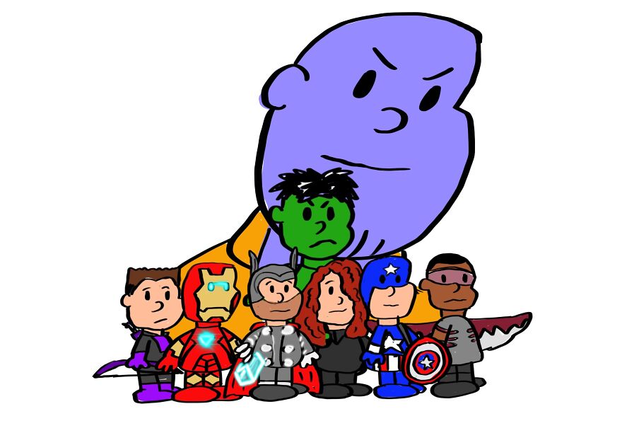 I’ve Been Drawing Popular Personalities And Characters As Peanuts Characters