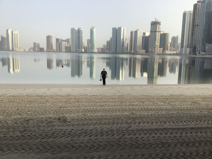 A Lovely Scene In Dubai (My Mum Is The Person Who Is Standing There)