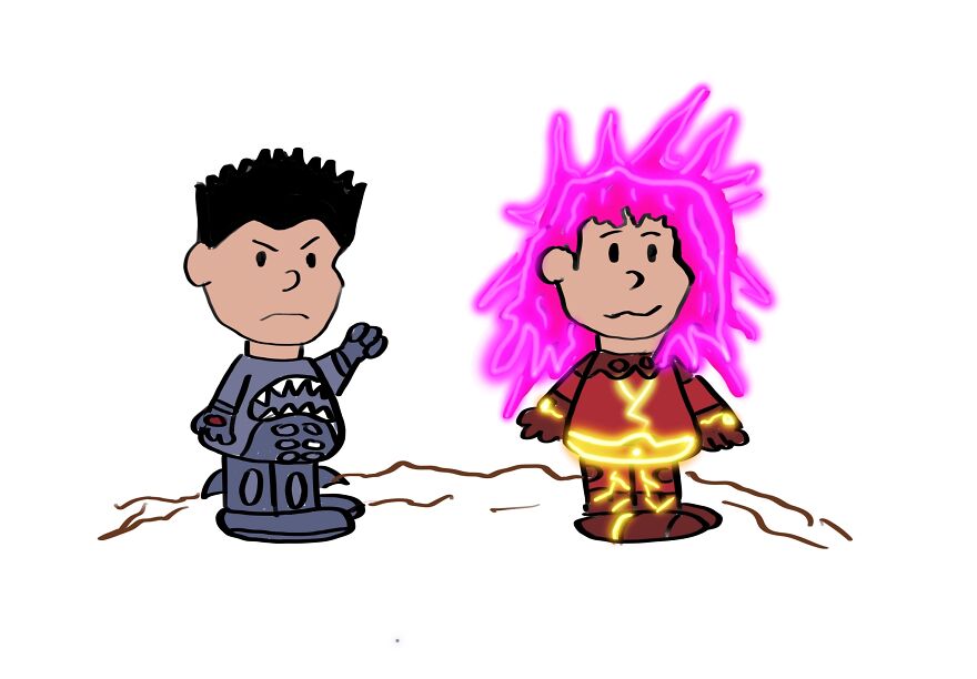 I’ve Been Drawing Popular Personalities And Characters As Peanuts Characters