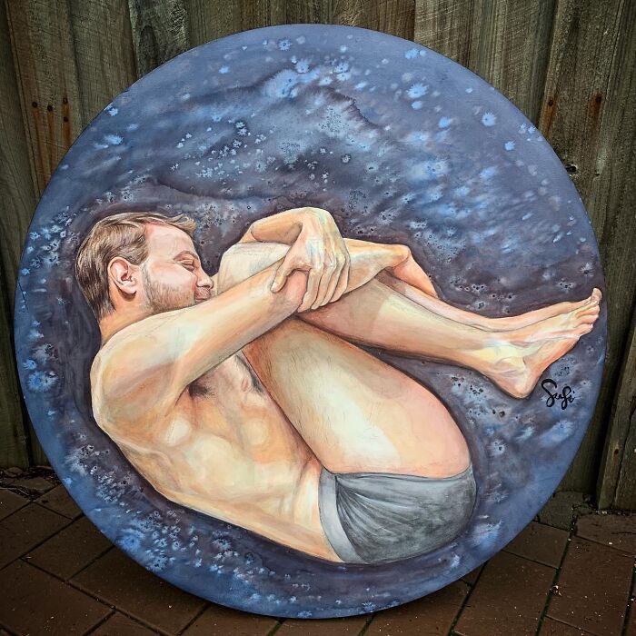 90cm Round Of My Husband. @sarasirant