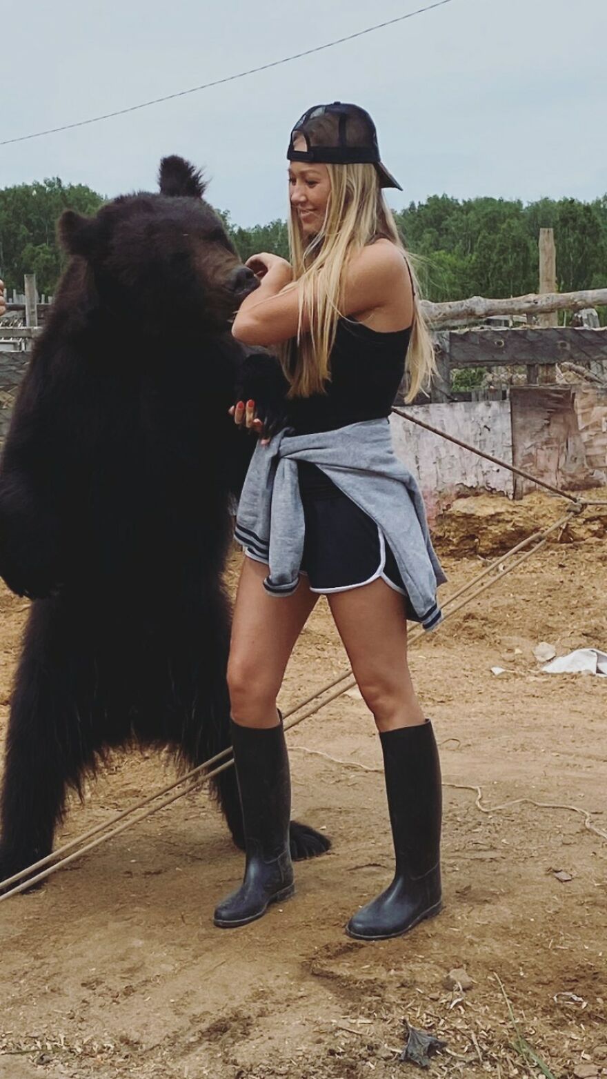 Russian Woman Rescued A Bear From A Closed-Down Zoo, And They're Best Buddies Now Russian Woman Rescued A Bear From A Closed-Down Zoo, And They're Best Buddies Now