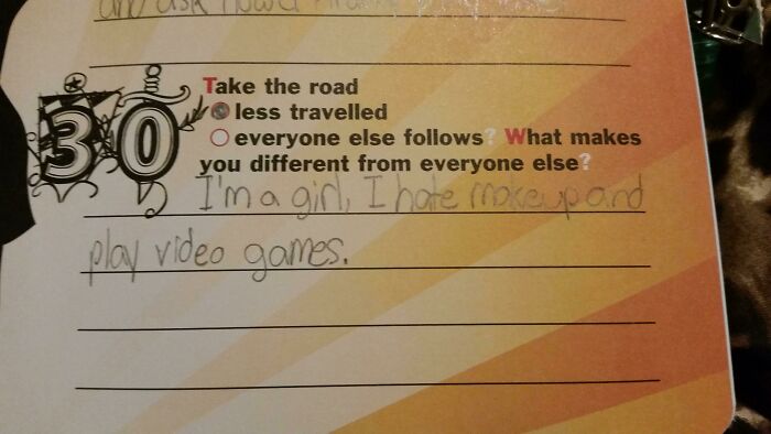 Found My Old "Question A Day Diary" From When I Was About 12. It's Filled With S**t Like This And I'm Honestly Having A Blast Looking Through It