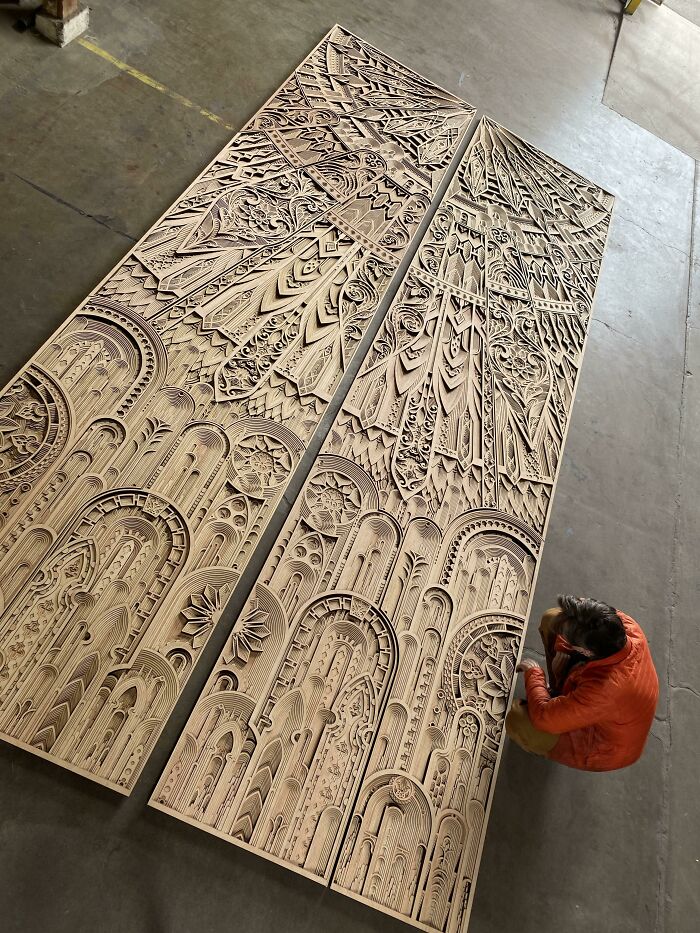 20 Foot Tall Door Facade By Gabriel Schama