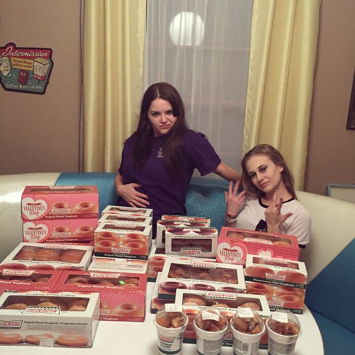 We Stopped By Krispy Kreme Dumpster Just For The Hell Of It. None Of These Were Out Of Date. We Got A Little Too Excited