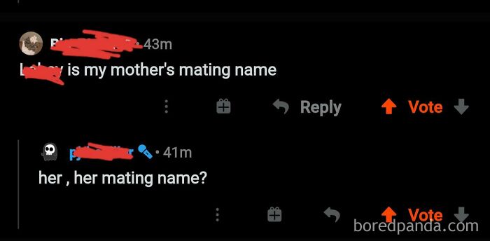 Her... Mating Name?