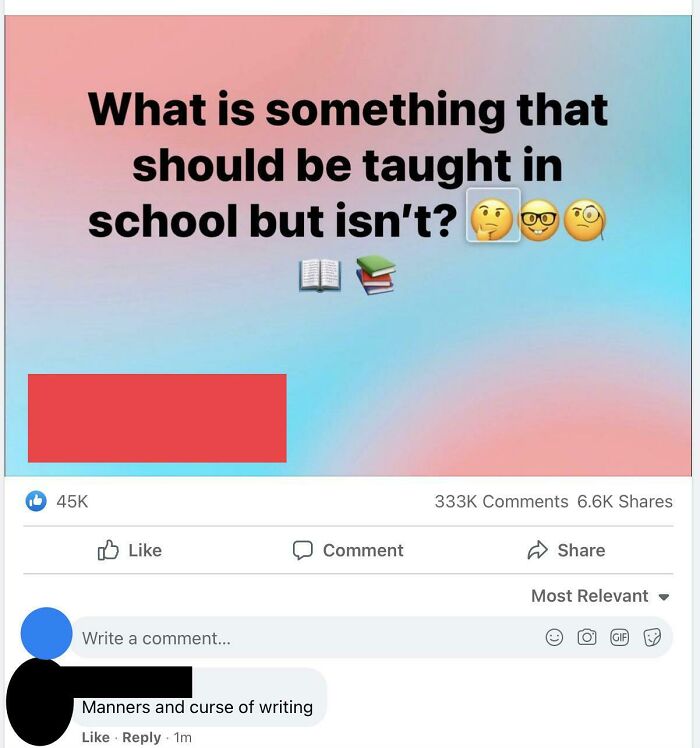 It's The Curse Of Writing