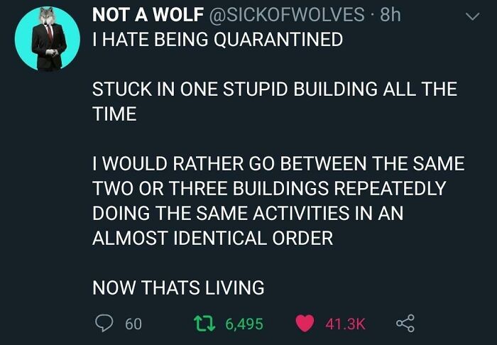 I Love Being Quarantined