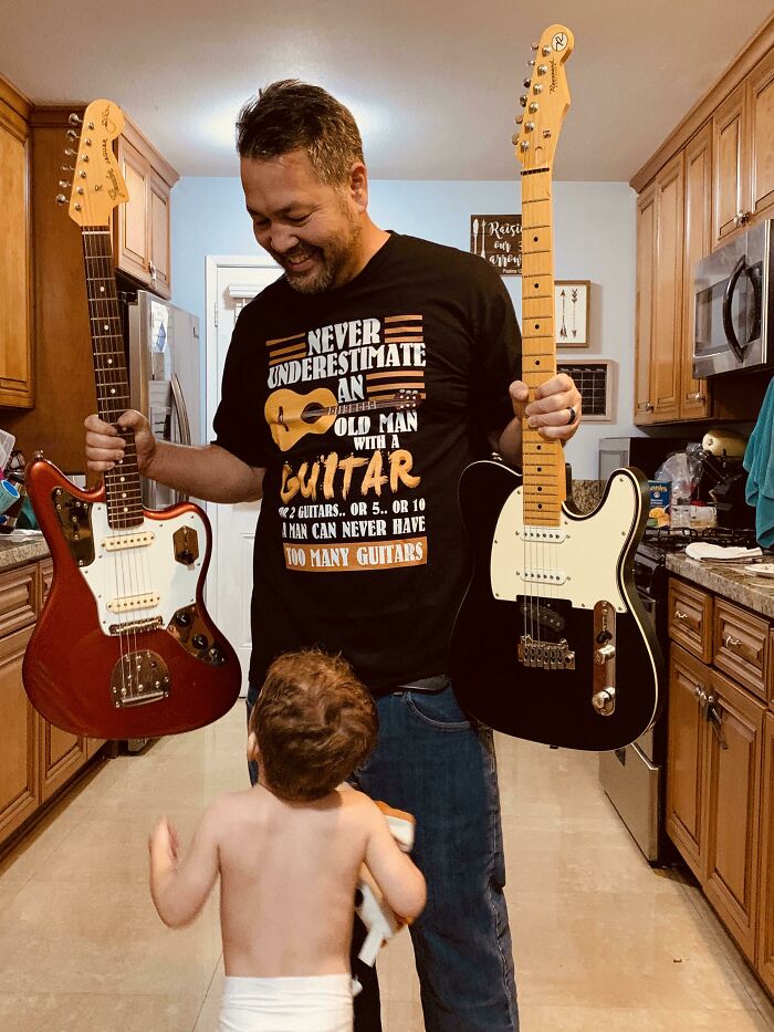 Wife’s Late Xmas Gift Arrived For Me. Was Hoping For A Cable Or Pedal, But Got A Targeted Shirt