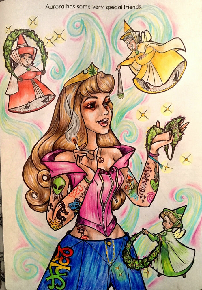 My Husband Submitted One Of My Corruptions (Cheeseburger With A Rockin' Throbber) And I Thought You Guys Might Like This One As Well! Here's Aurora Just Hangin' With Some Special Friends, Indeed