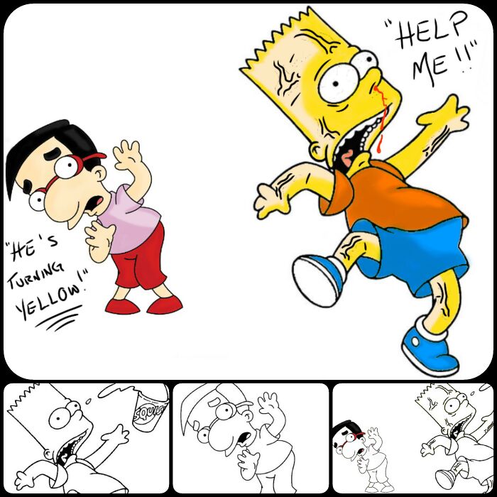 To Be Honest, It Felt A Bit Weird Giving Milhouse These Colours