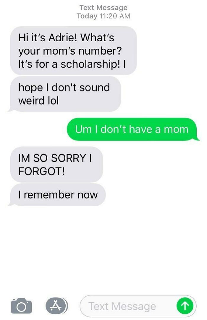 An Old Friend From High School Asks A Weird, Personal Question