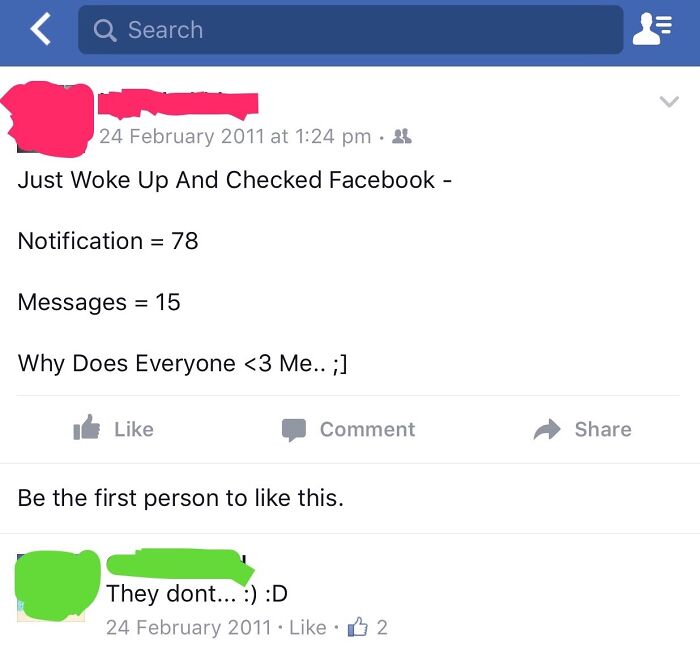 Me, 6 Years Ago On This Day Thinking I'm Popular