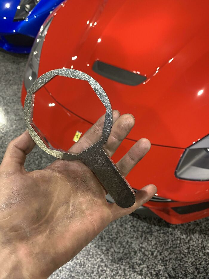 Ladies And Gentlemen, Allow Me To Present A Fabled “The Right Tool”. This Is The Only Tool That Can Be Used To Remove The Oil Filter Housing On A Lamborghini Gallardo