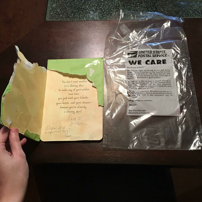 The USPS Cares. About Stealing Your Birthday Money Sent From Your Poor Grandmother