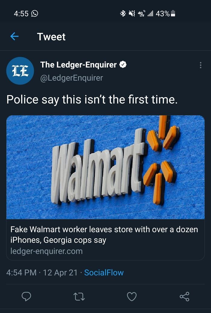 "Police Say This Isn't The First Time"