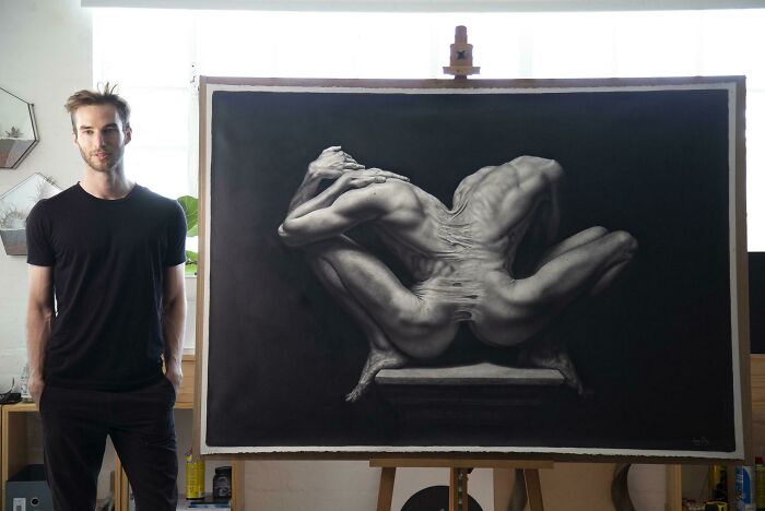 Just Finished My Latest Pencil Drawing. Exhausted And Proud To Be Done With It. "Discomposure"-2020