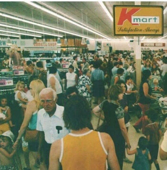 A Busy (To Say The Least) Kmart Store- Circa 1970s
