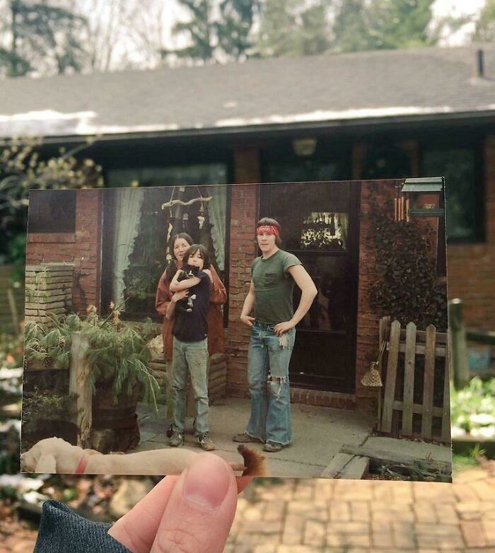 My Grandma’s House, Sometime In The 70s Matched Up To The House As It Is Today