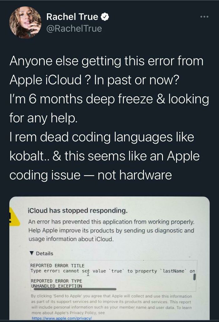 She Has “True” As Her Last Name And That Breaks Icloud