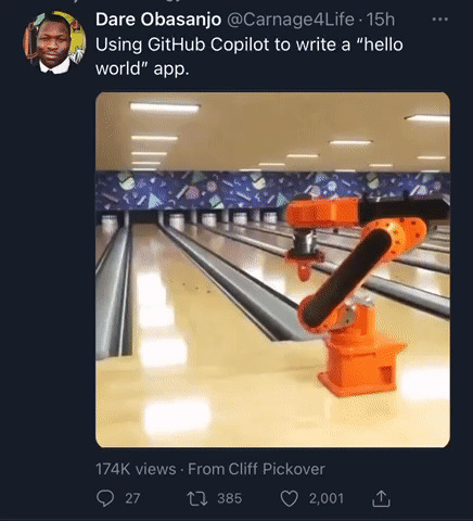 Using Github Copilot To Write A “Hello World” App