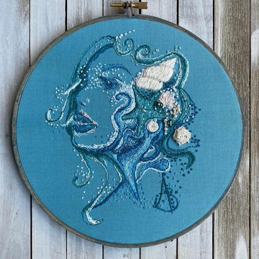 I Spent Hundreds Of Hours Embroidering These Animals///