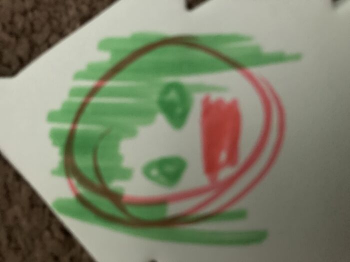 Made This In Kindergarten... Kinda Terrifying